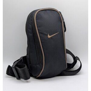 Nike Essentials Hip Pack Belt Bag Waist Sling Crossbody Black Gold Fanny Hiking